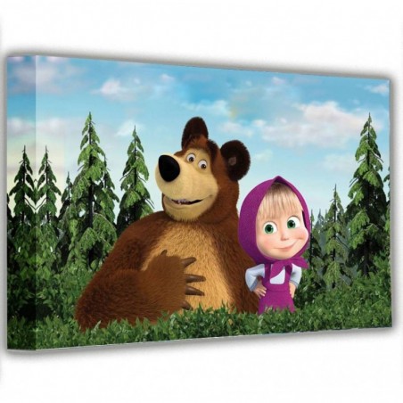 Obraz na stenu Máša a medveď