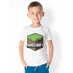 Detské tričko MINECRAFT biele