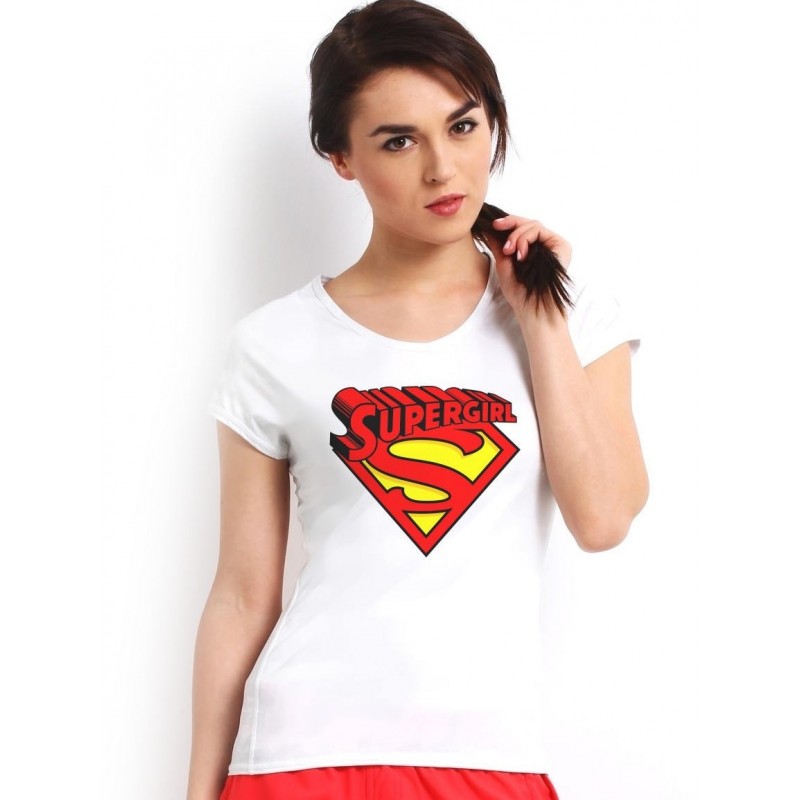 Dámske tričko Supergirl biele